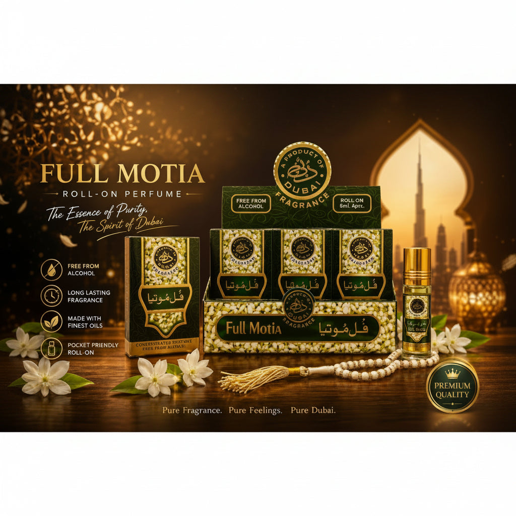 Dubai Full Motia Attar With Tabeeh - 6ml