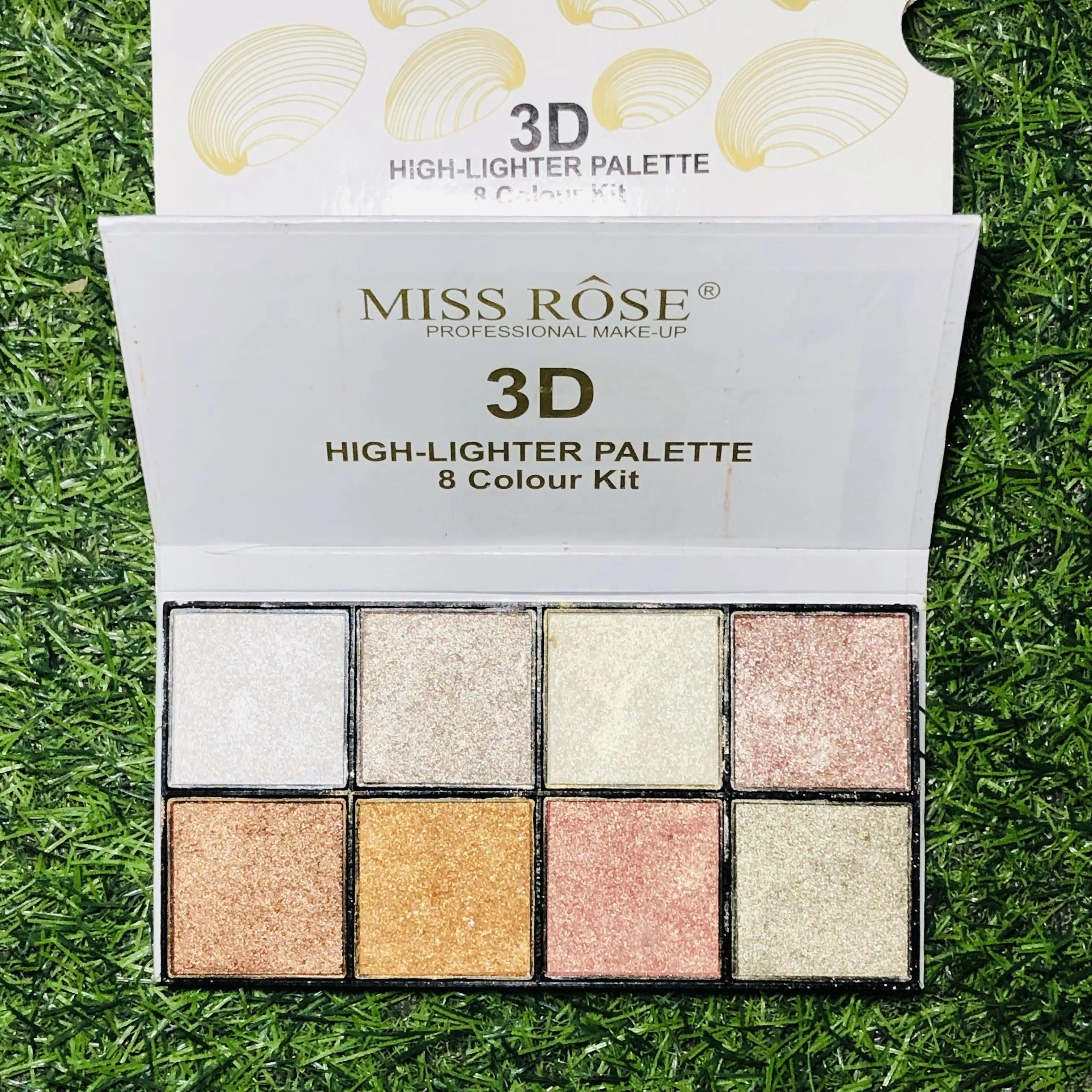 Miss Rose Highlighter 3D - 8 Colour Kit
