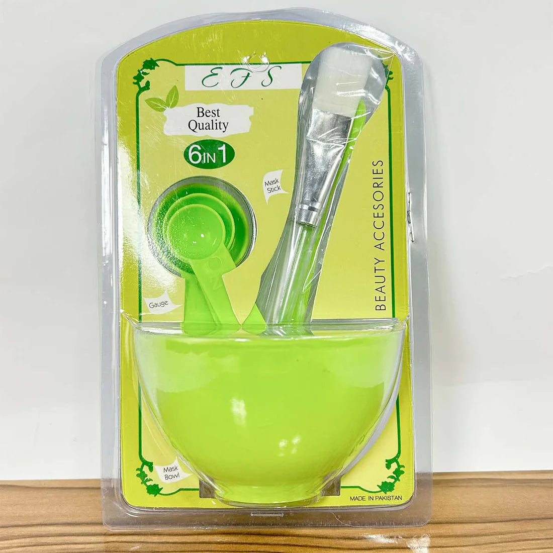 EFS 6-in-1 DIY Facial Mask Mixing Bowl Set Multicolor