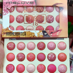 MS Love Amazing 18 Colors Highlighter Palette