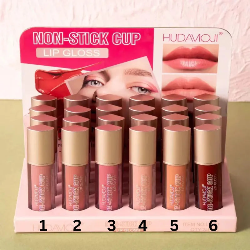 Huda Moji Non stick Long lasting Lipgloss 6Pcs