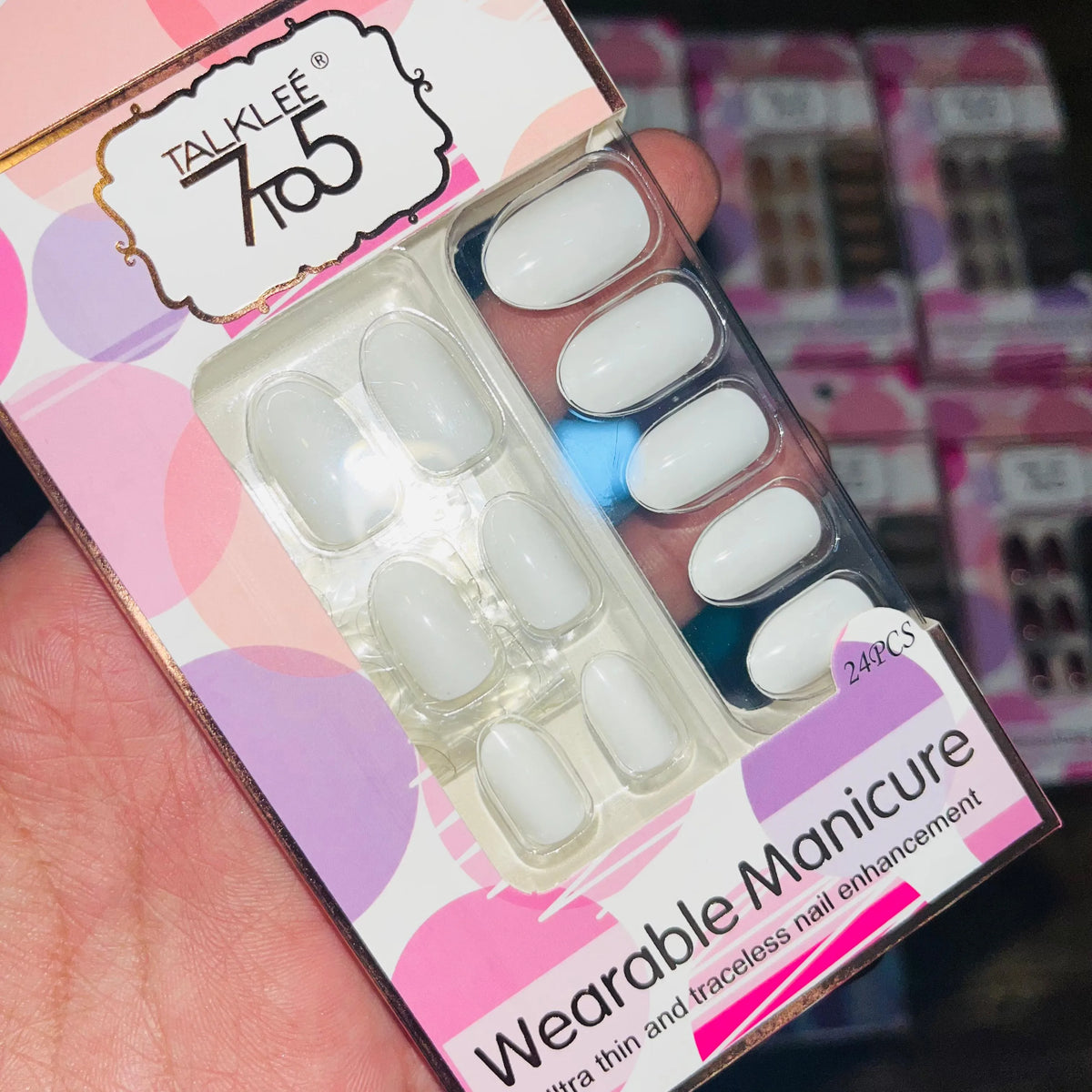 7To5 Talklee Wearable Artifical Nails With Free Stickers