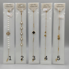 Stainless Steel Golden Fashion Bracelets – Multiple Designs