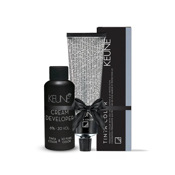 Keune Tinta Color Lightest Violet Blonde 10.7 with Keune Developer 20 Volume - 60 ml