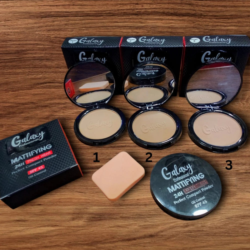 Galaxy Professional Mattifying 24H Fresh Wear Compact Powder