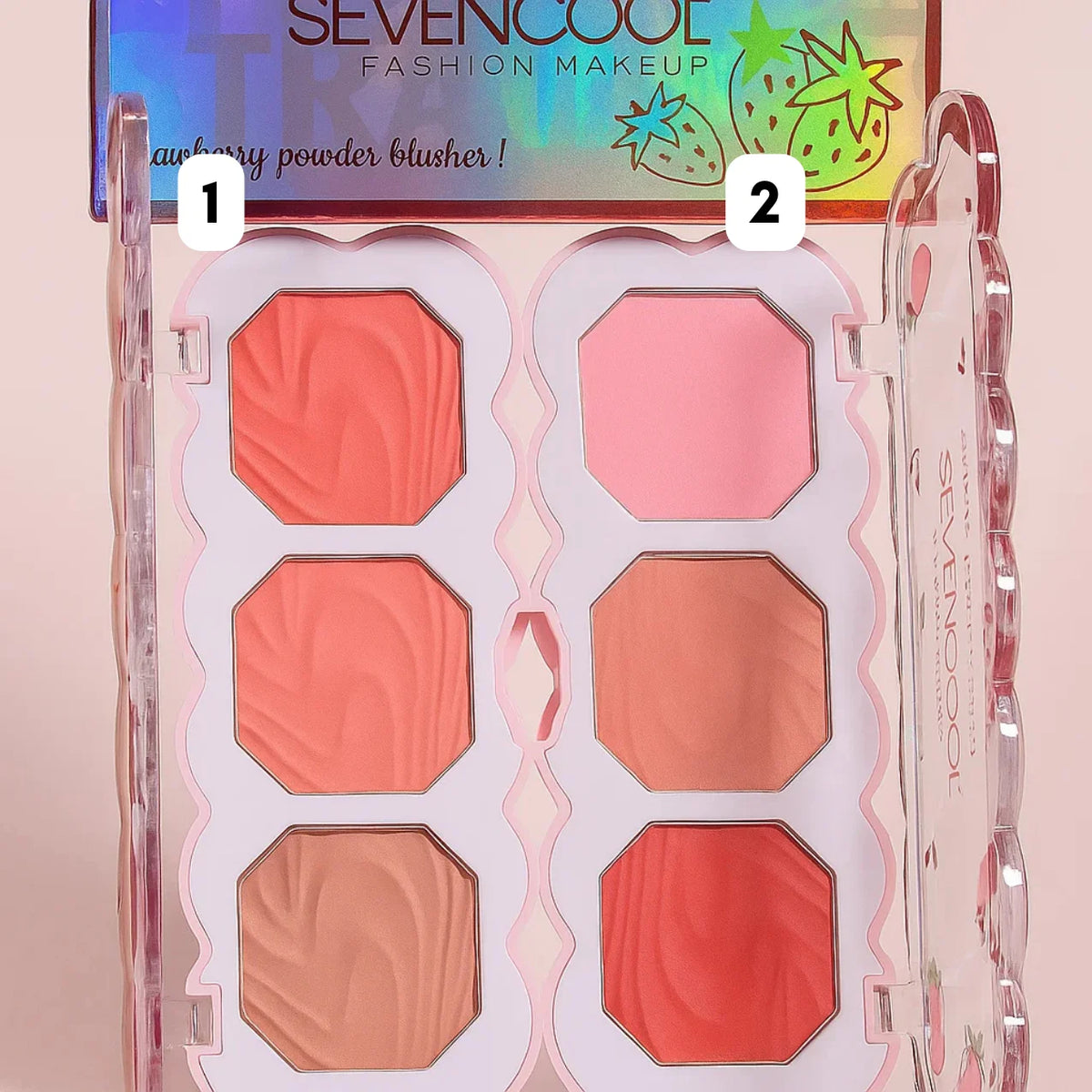 Seven Cool Strawberry Powder Blush