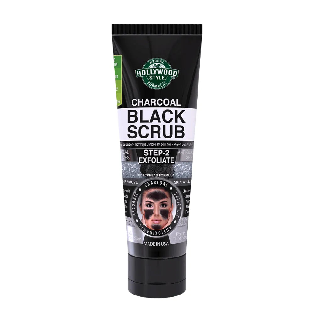 Hollywood Style Charcoal Black Scrub – 100ml