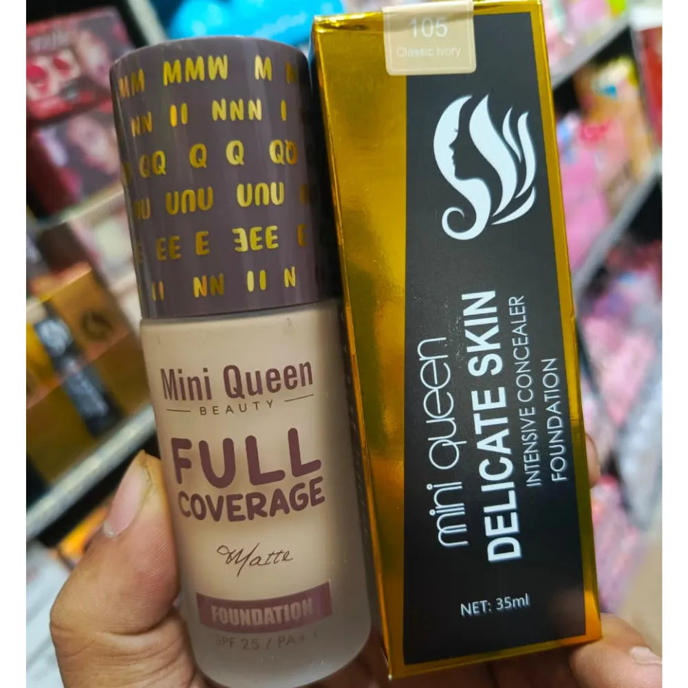 Mini Queen Delicate Skin Intensive Concealer Foundation  - 35ml