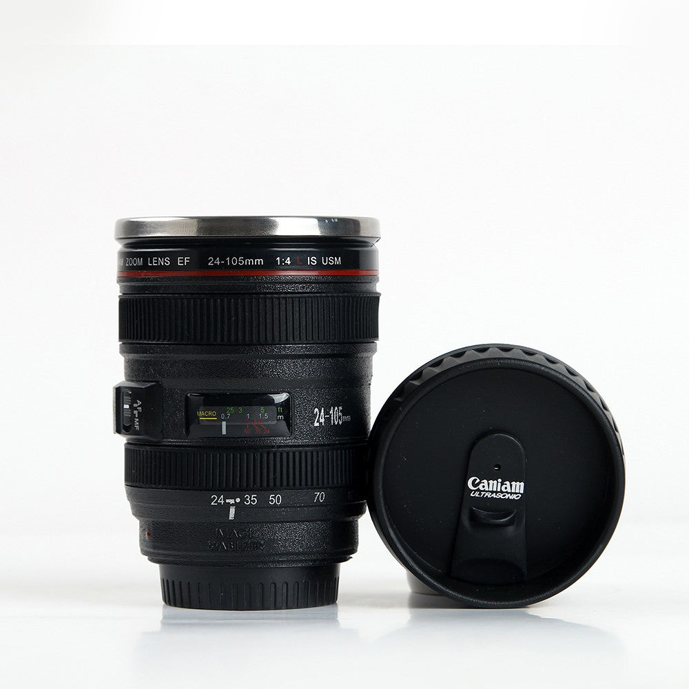 Camera lens Coffee Mug - look like a Canon EF 24-105mm lens