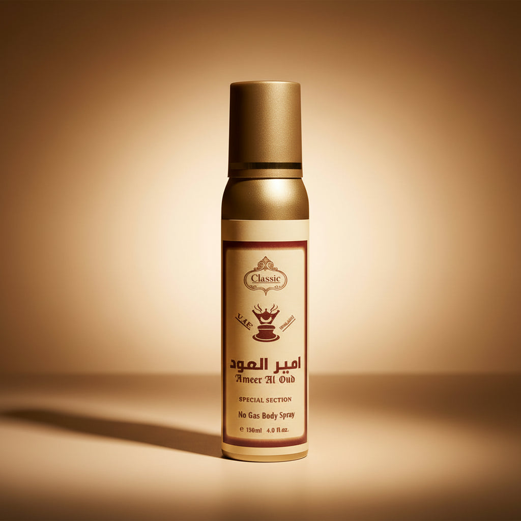 Classic Ameer Al Oud No Gas Body Spray - 120ml