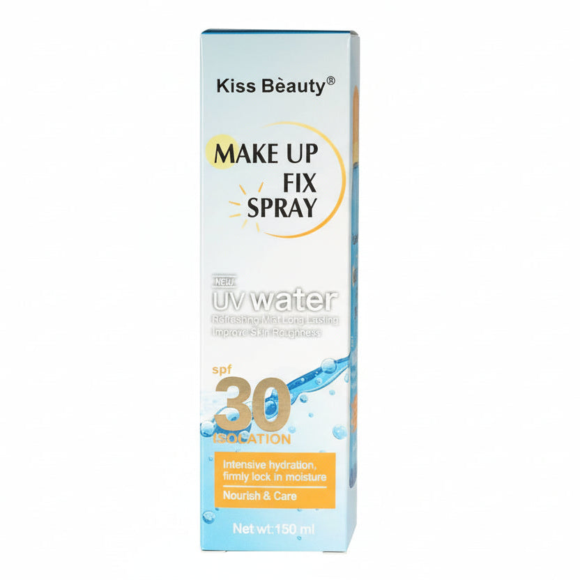 Kiss Beauty Make Up Fix Spray with UV water and SPF 30 - 150ml