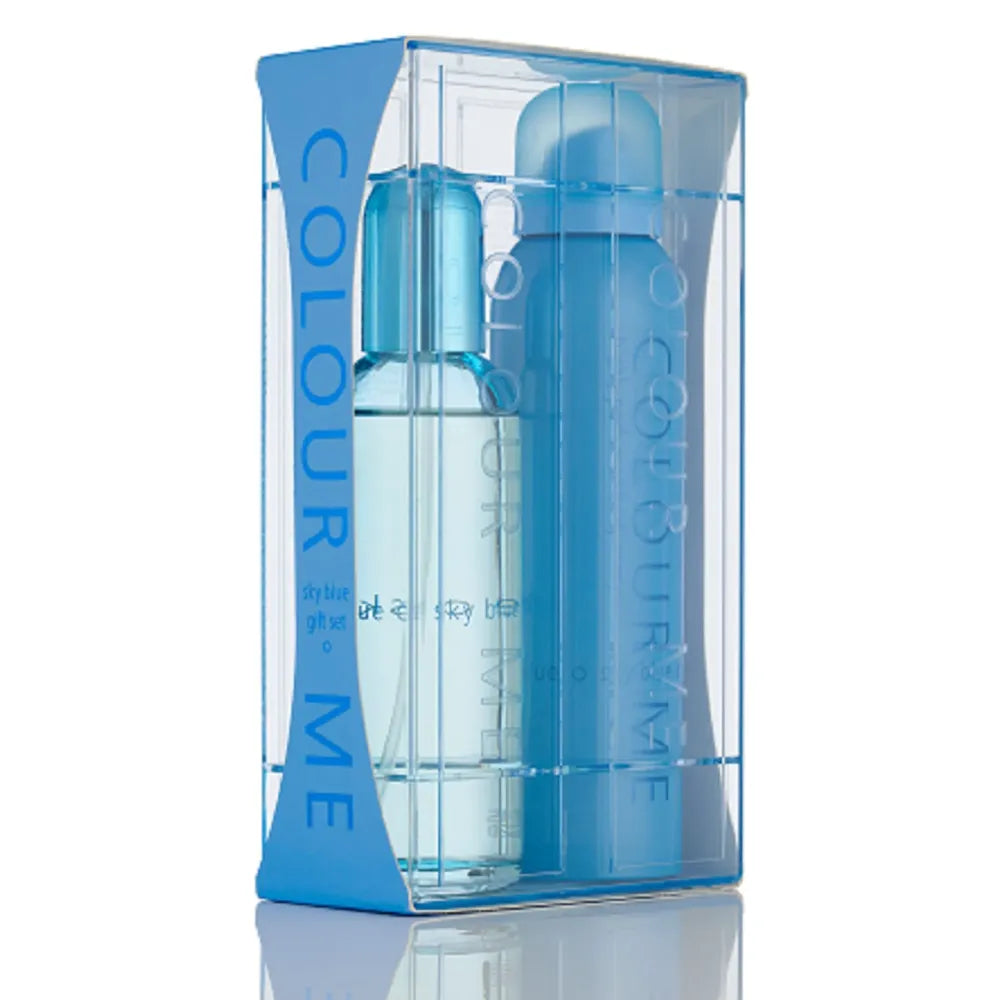 Milton Lloyd Colour Me Sky BlueSet For Women, Eau De Parfum, 100ml + Body Spray - 150ml