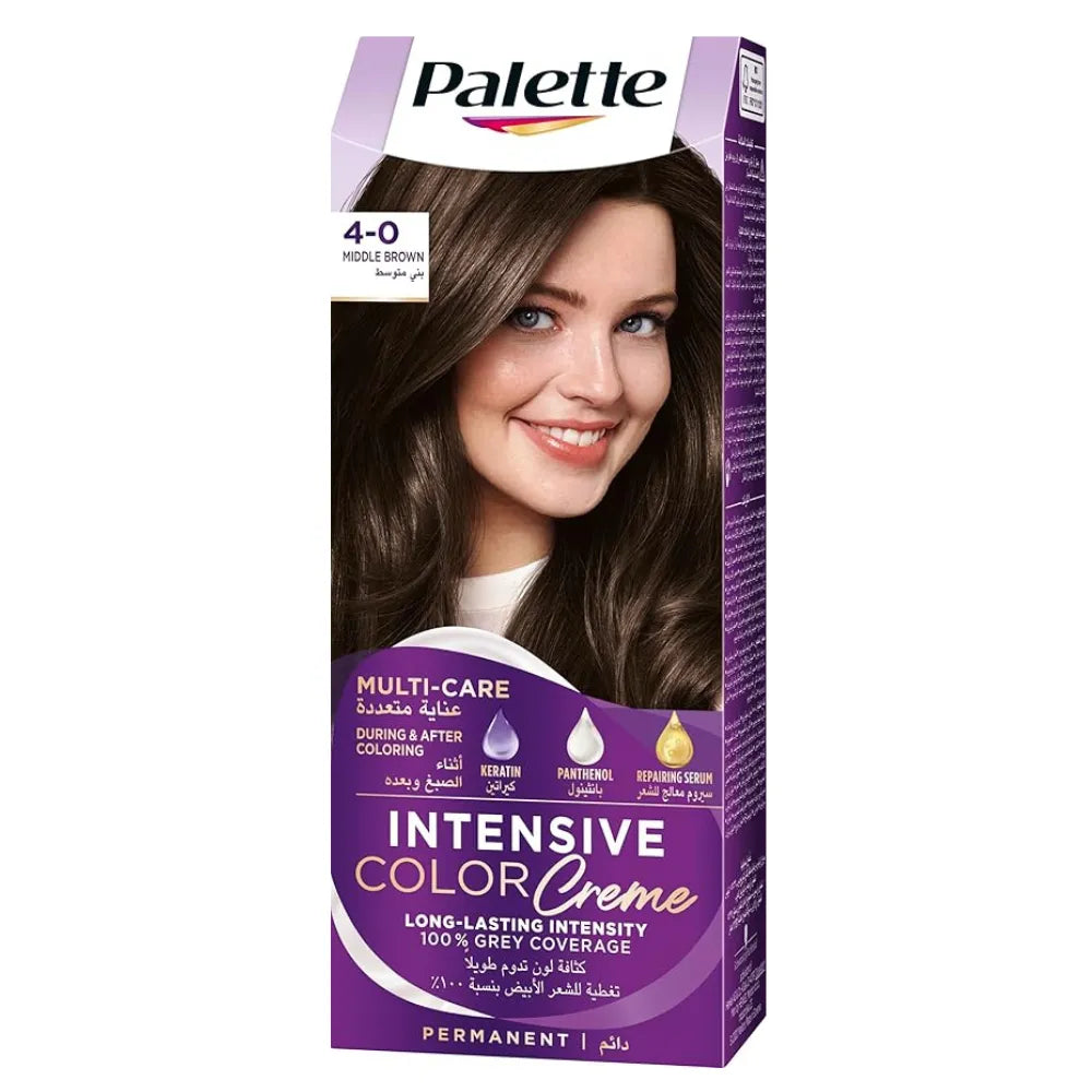 Palette Hair Color 4-0 Radiant Brown - 50ml