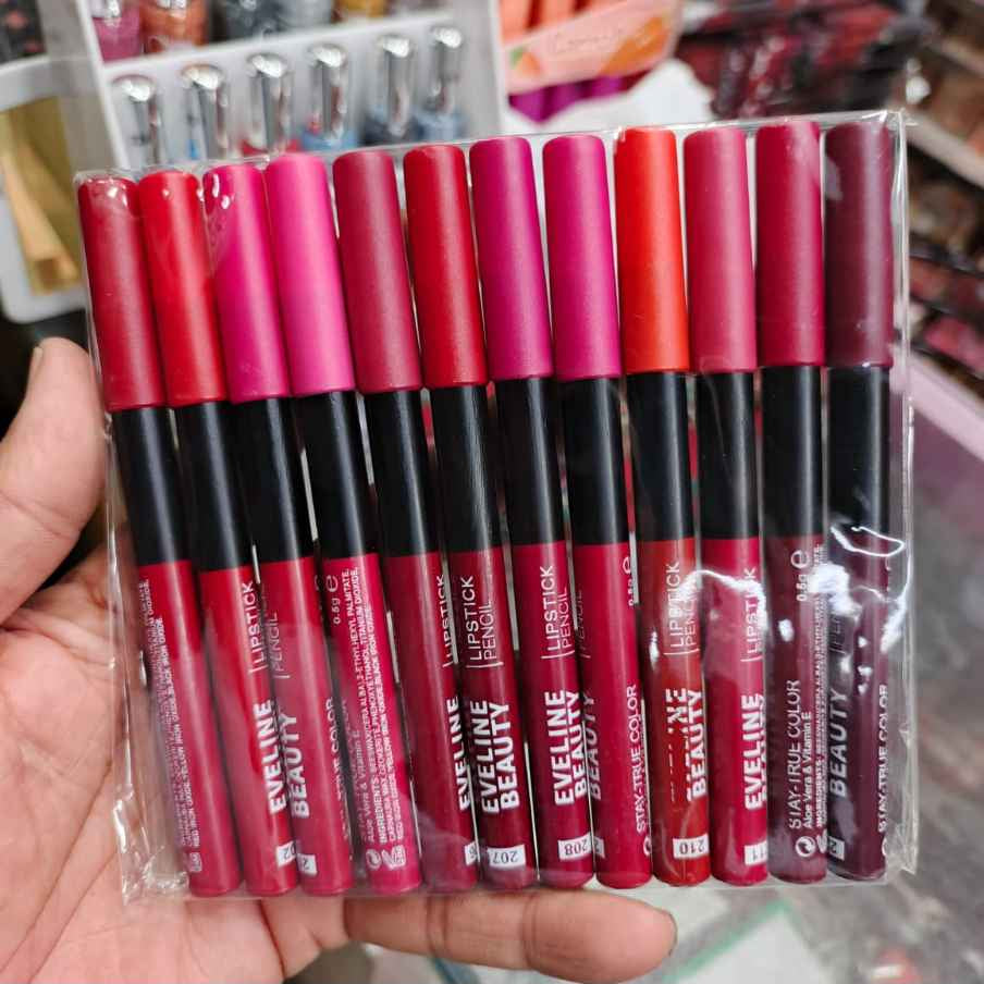 Eveline Beauty Lipstick Pencils – Smooth Matte Color for All-Day Glam
