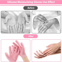 1 Pair Reusable Gel Silicone Hand Gloves