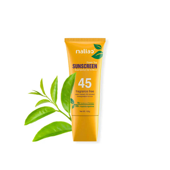 Maliao Green Tea Sunscreen SPF 45 PA+++ - 100g
