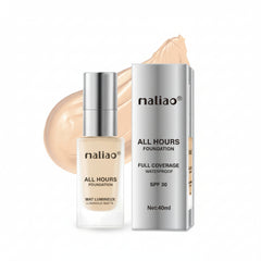Maliao All Hours Foundation Mat Lumineux Full Coverage Waterproof SPF30 - 40ml