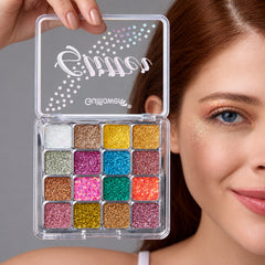 GulFlower Glitter Eyeshadow - 16-Colors