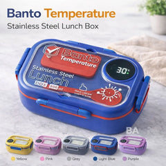 Banto Temperature Sensor Stainless Steel Lunch Box with Box Packing - 800ml