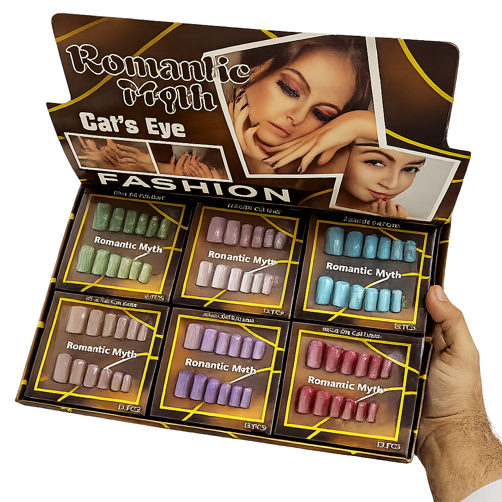 Romantic Myth Cat’s Eye Press-On Gel Nails Set