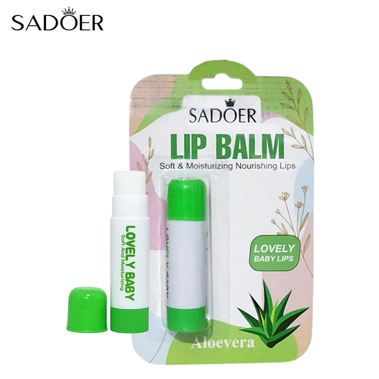SADOER Lovely Lip Balm – Soft & Moisturizing Nourishing Lips