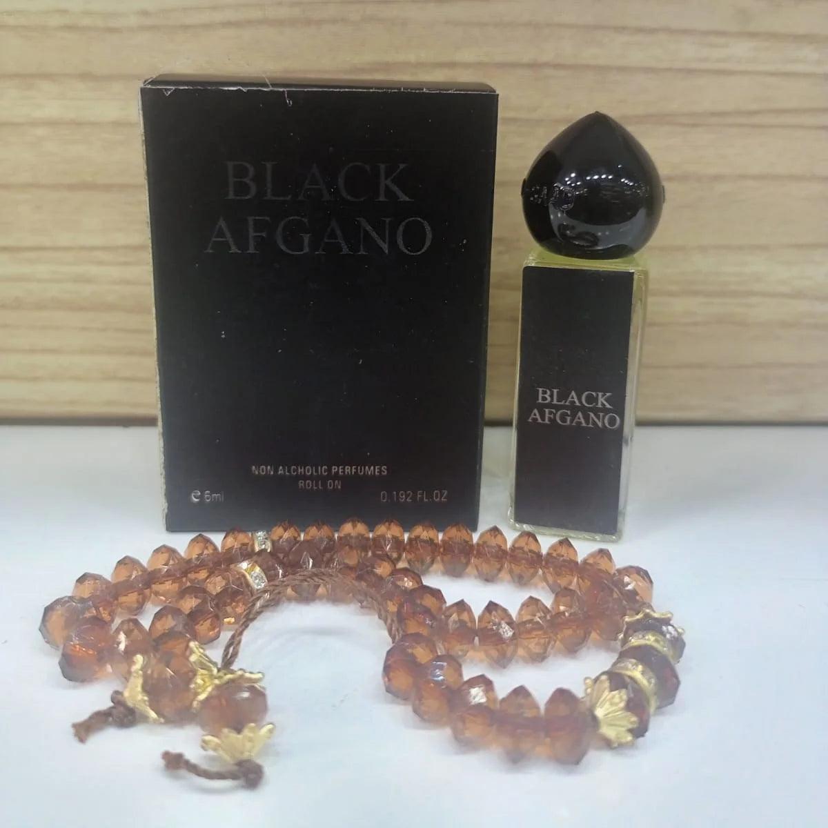 Black Afghano Attar By Oudh Al Makkah with Tasbeeh - 6ml