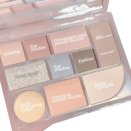 Miss Lara 10 Color Contouring Eyeshadow Face Highlighter