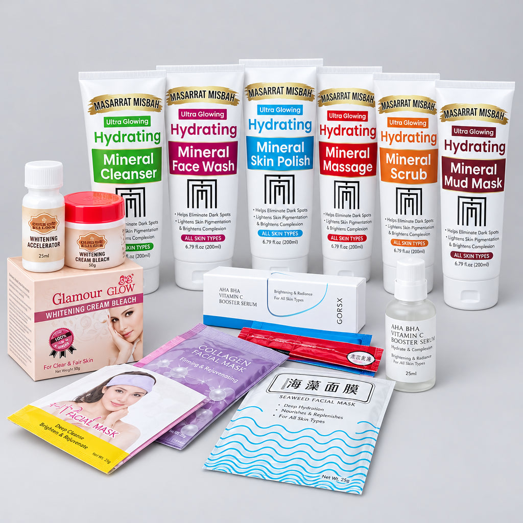 Masarat Misbah Facial Deal – 5 Step Facial, COSRX Serum & Glamour Glow Bleach