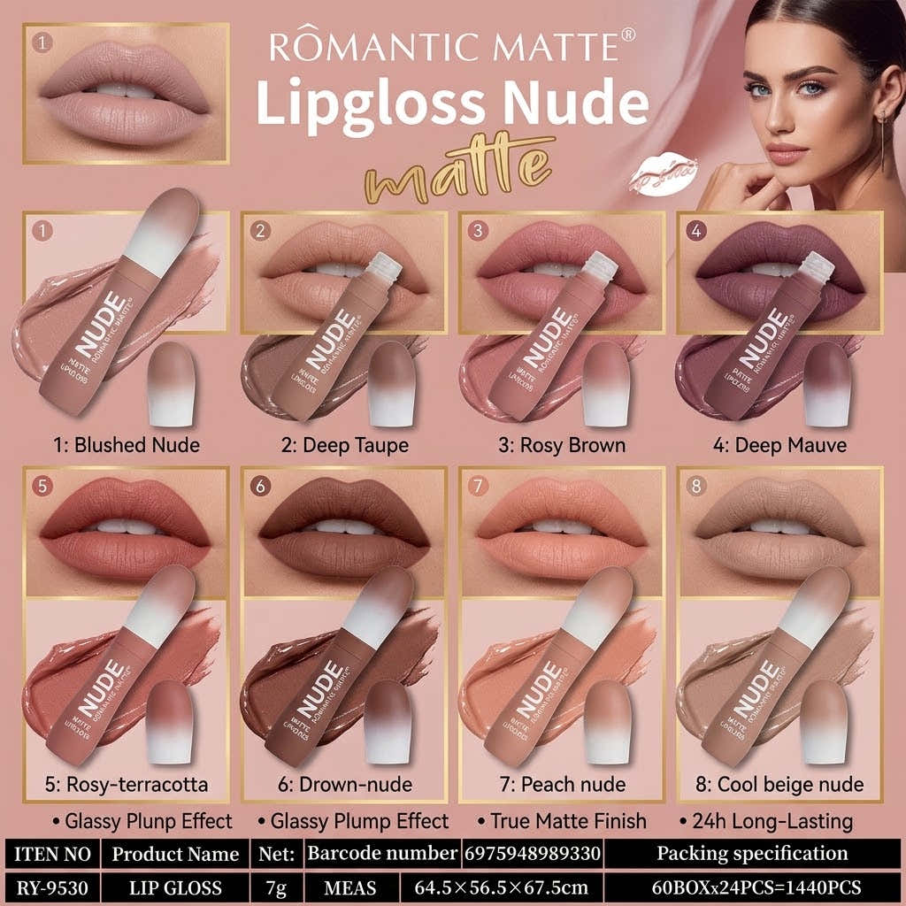 Romantic Matte Nude Lip Gloss