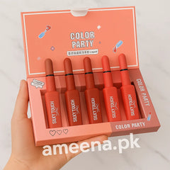 5pcs Silky Touch Color Party Lipstick