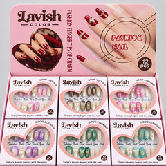 Lavish Color Crystaltastic Press On Fashion Nails