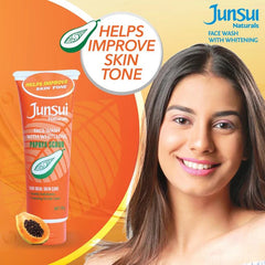 Junsui Face Wash with Whitening Papaya Scrub - 100g
