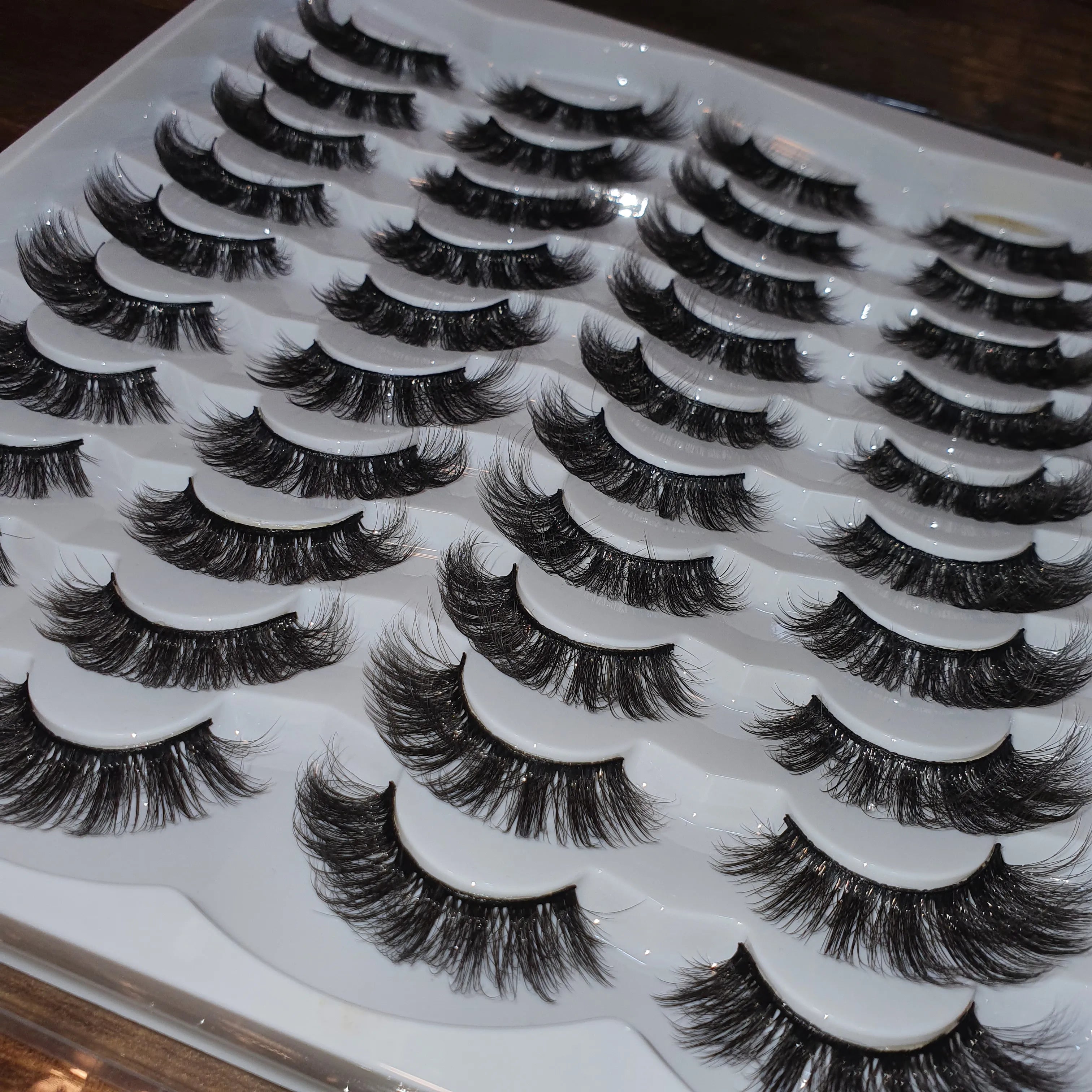 20 pairs 100% super HANDMADE Heavy Lashes For Bridals
