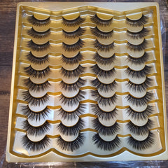 20 pairs 100% super HANDMADE Heavy & Simple Look Lashes