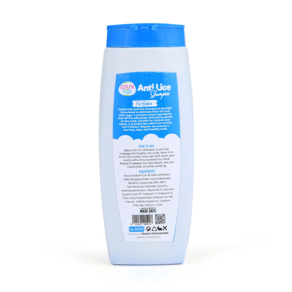 Cutish Anti Lice Shampoo For Kids - 200ml