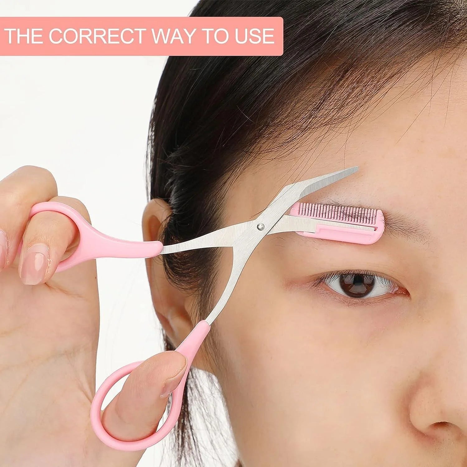 Eyebrow Scissors with Comb - Each