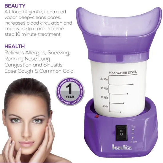 Kaliz Facial Steamer, Inhaler & Humidifier 3 in 1