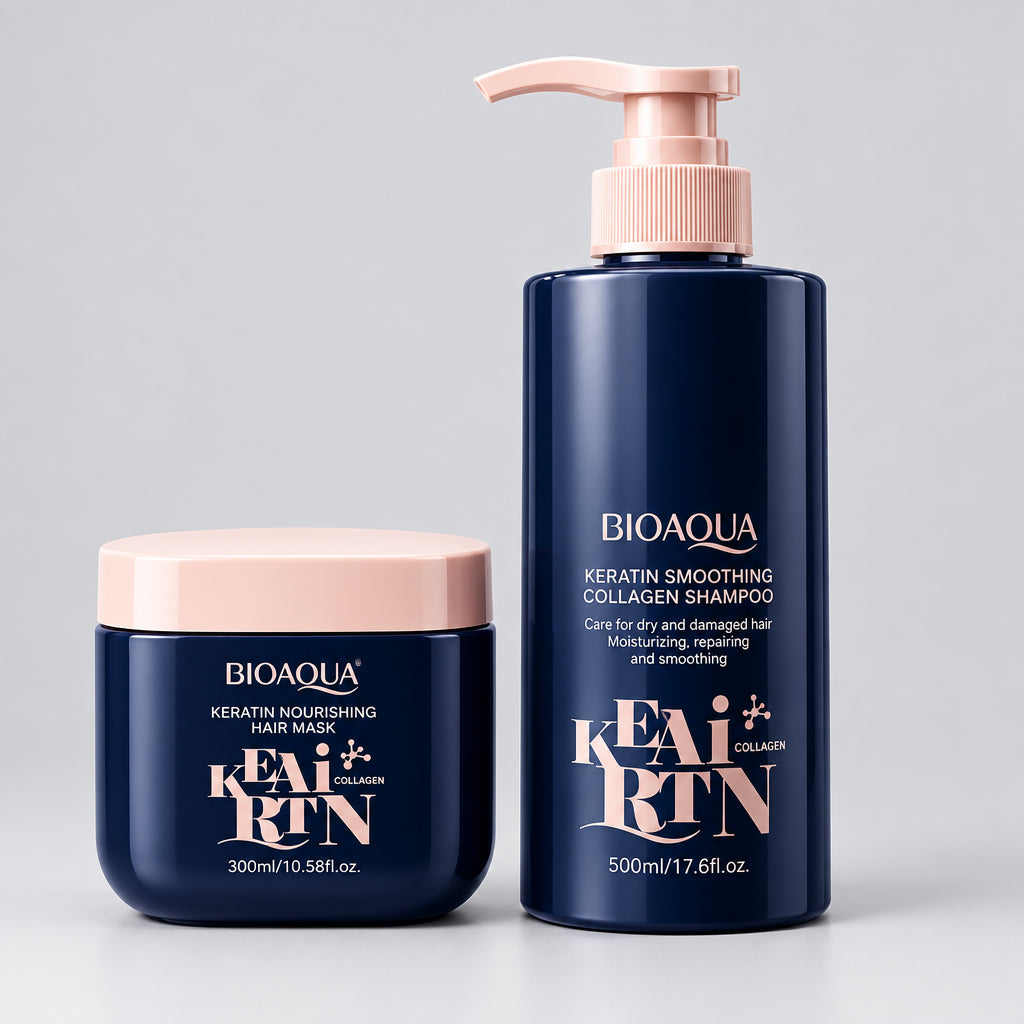 BIOAQUA Keratin Shampoo & Hair Mask Set