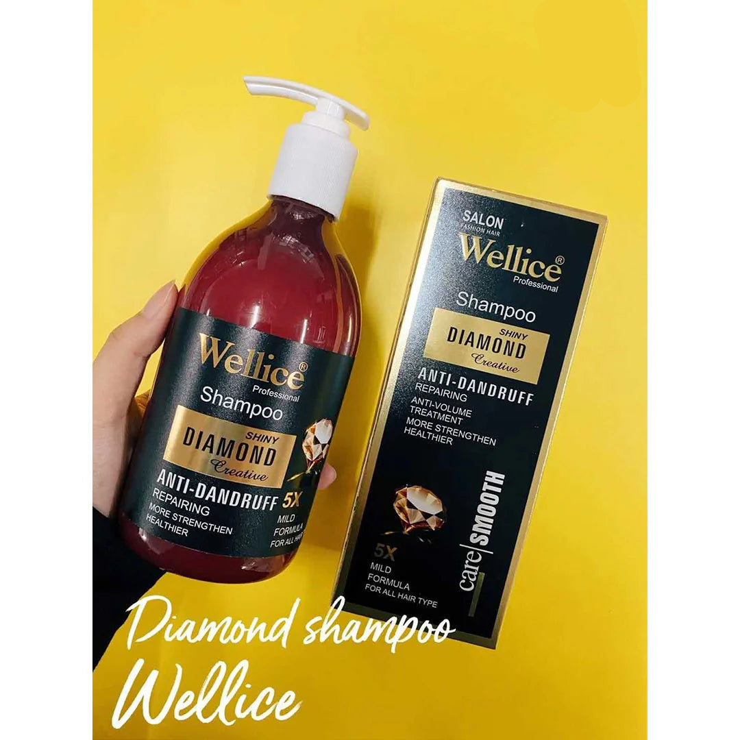 Wellice Shiny Diamond Anti-Dandruff Shampoo - 550g