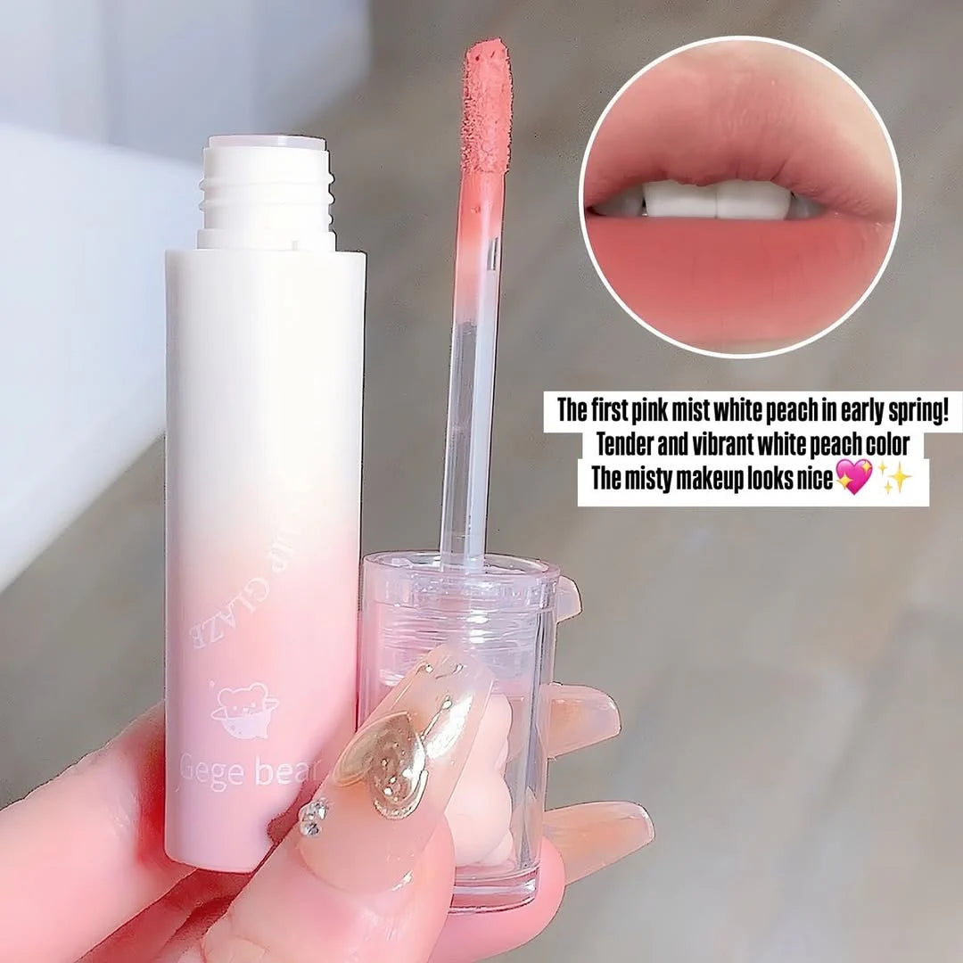 Gege Bear - Cartoon Matte Lip Gloss - 6 Pcs Set