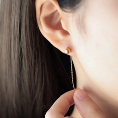 Stainless Steel Ball Chain Earrings