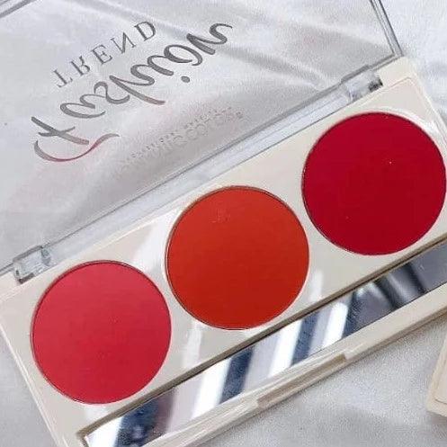 3 Color Fashion Trend Blush On Palette