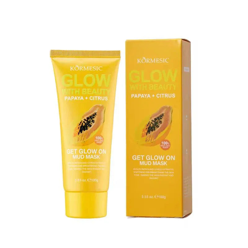 KORMESIC Beauty Skin Care Papaya + Citrus Face Mask Clay Mud Mask - 100g