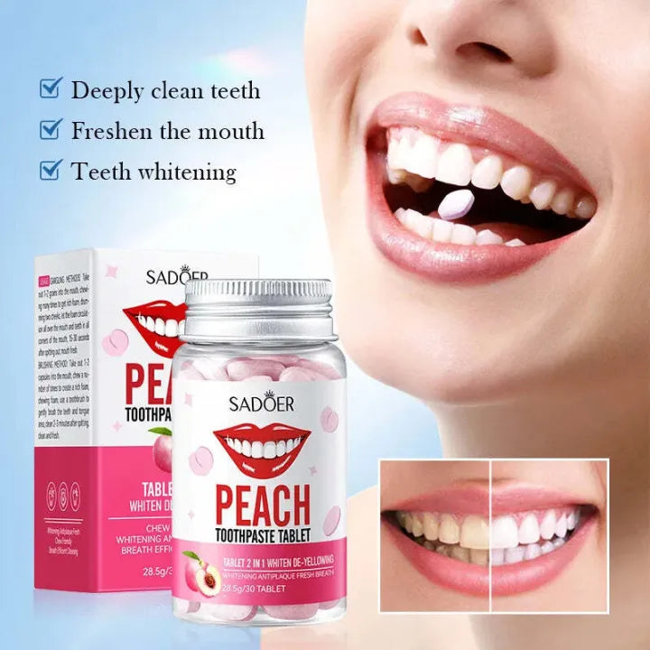Sadoer 2 in 1 Solid Toothpaste Tablets 28.5g