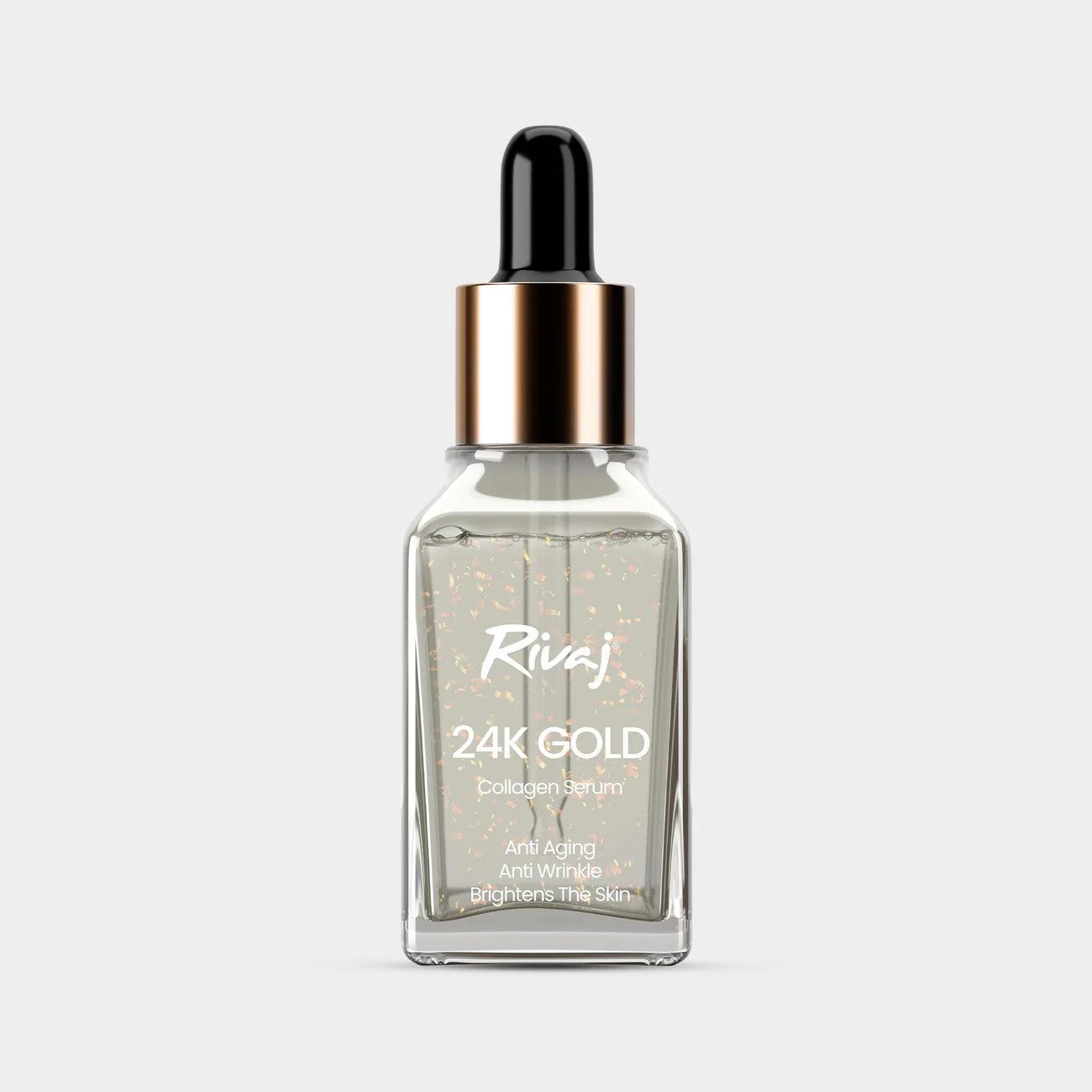 24K Gold Rivaj Anti-Aging Wrinkle Care Serum - 30ml