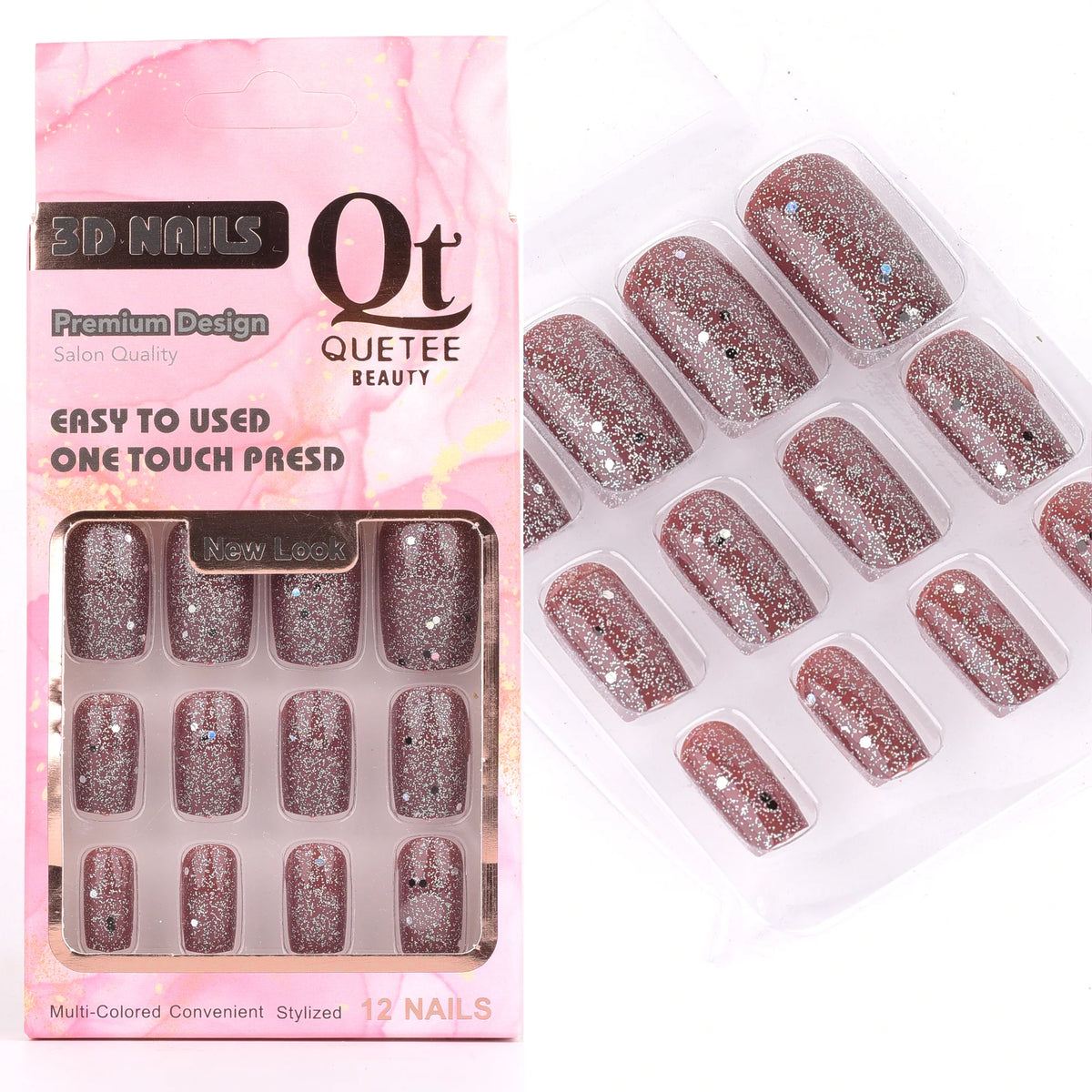 Quetee Beauty 3D Nails Premium Design Twenty Four