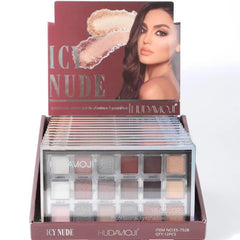 Hudamoji Icy Nude Eyeshadow Palette - 18 Colors