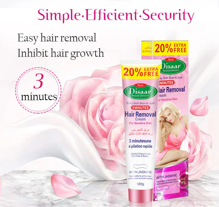 Disaar Depilatory Body Painless Effective Hair Removal Cream - 120g