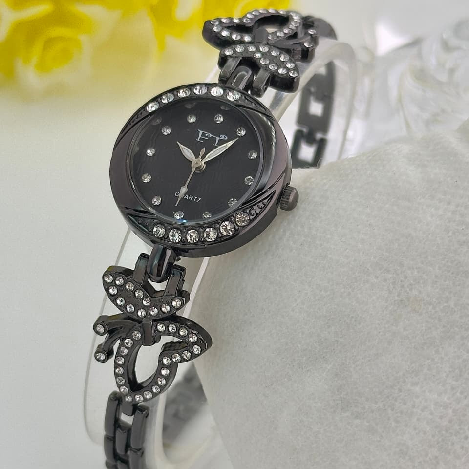 FT Ladies Butterfly Fancy Watch – Nugina Chain, Case & Dial