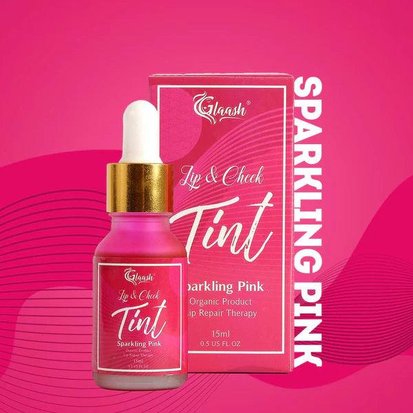 Glaash Lip Cheek Tint Water Based Sparkling Pink - 15ml